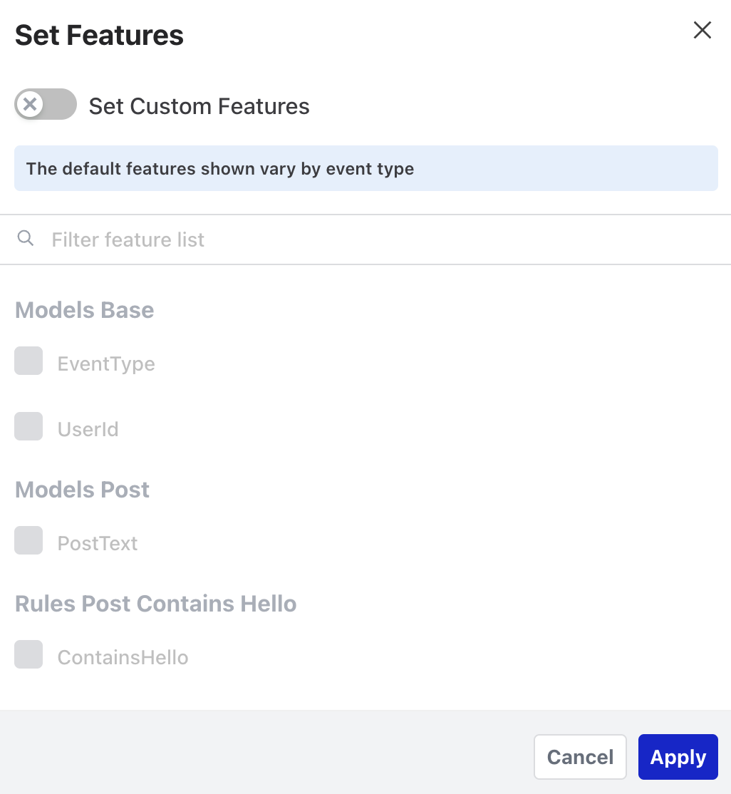 Summary Features